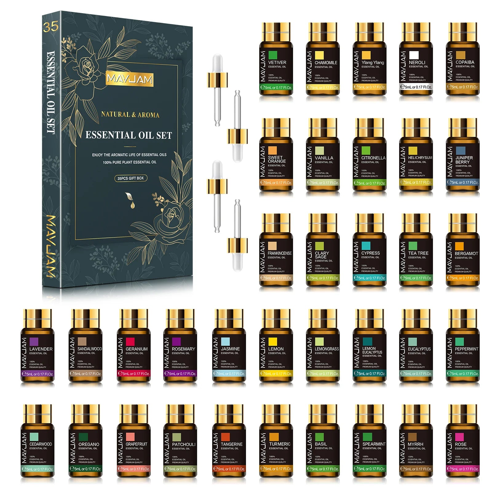 Set 35 piezas de Aceites Esenciales