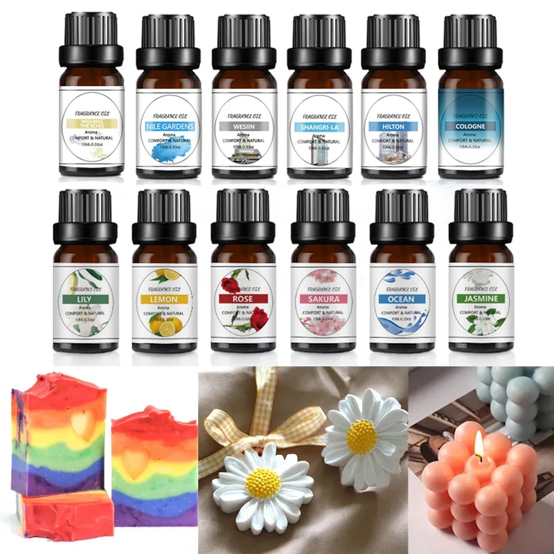 10ml De Aceite Esencial Puro a elegir entre 33 aromas diferentes